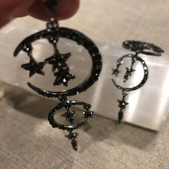 Magic Moon & Stars Chandi Earrings - Picture 6 of 6